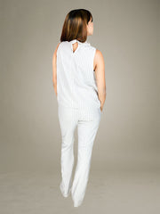 "Elegance in Stripes" Collection of Top and Pant