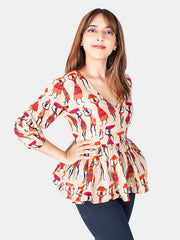 Warli Inspired Women's Top