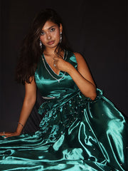 "Emerald Elegance" Gown