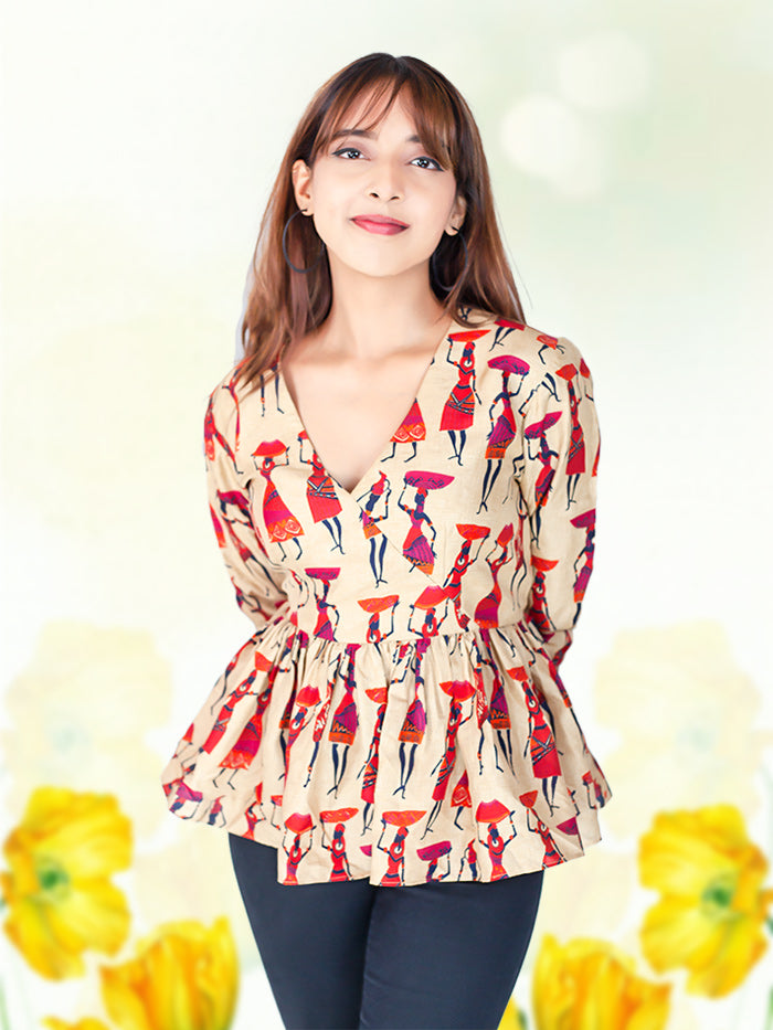 Warli Inspired Women's Top