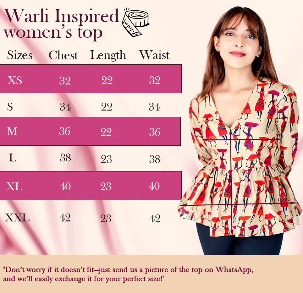 Warli Inspired Women's Top