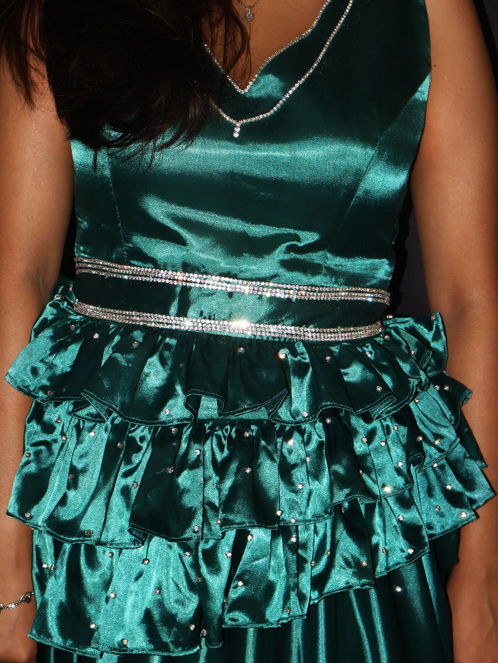 "Emerald Elegance" Gown