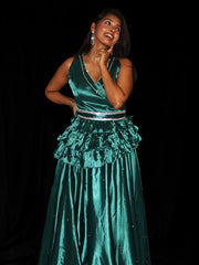 "Emerald Elegance" Gown