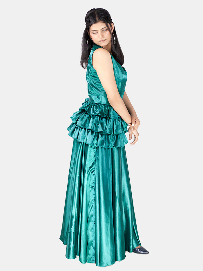 "Emerald Elegance" Gown