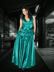 "Emerald Elegance" Gown